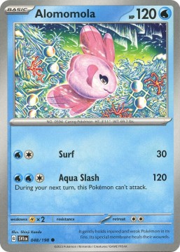 Alomomola REVERSE HOLO #48 - Pokemon Scarlet & Violet