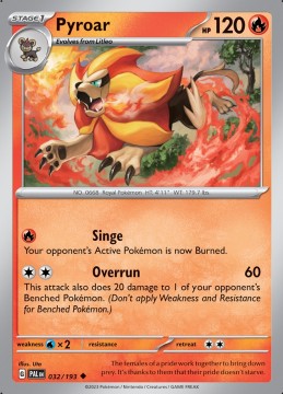 Pyroar #32 - Pokemon Paldea Evolved 
