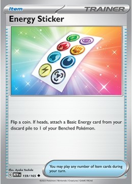 Energy Sticker #159 - Pokemon Scarlet & Violet 151 