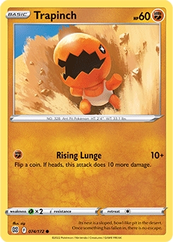 Trapinch REVERSE HOLO #74 - Pokemon Brilliant Stars
