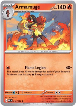Armarouge HOLO #12 - Pokemon Pitch Black