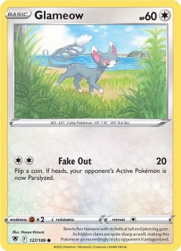 Glameow REVERSE HOLO #127 - Pokemon Astral Radiance 