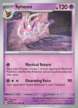 Sylveon REVERSE HOLO #22 - Pokemon Shrouded Fable