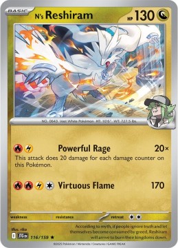 N's Reshiram HOLO #116 - Pokemon Journey Together