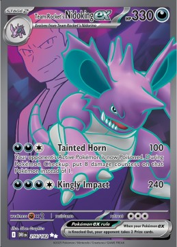 Team Rocket's Nidoking EX #216 - Pokemon Destined Rivals 