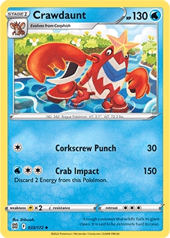Crawdaunt #33 - Pokemon Brilliant Stars