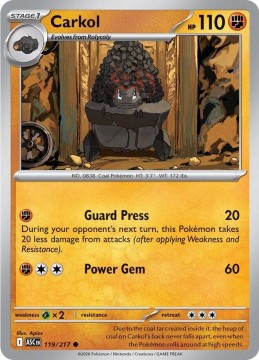 Carkol ENERGY PATTERN #119 - Pokemon Ascended Heroes 