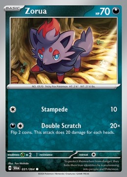 Zorua #31 - Pokemon Shrouded Fable