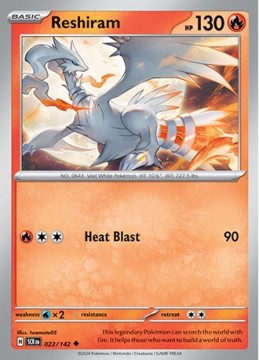 Reshiram #22 - Pokemon Stellar Crown 