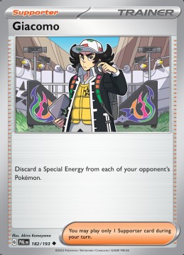 Giacomo REVERSE HOLO #182 - Pokemon Paldea Evolved
