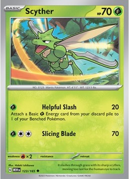 Scyther #123 - Pokemon Scarlet & Violet 151