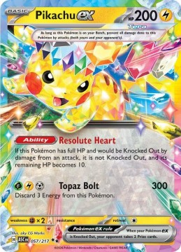 Pikachu EX #57 - Pokemon Ascended Heroes