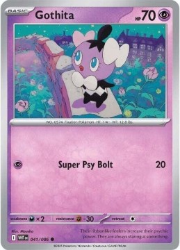 Gothita POKEBALL HOLO #41 - Pokemon White Flare