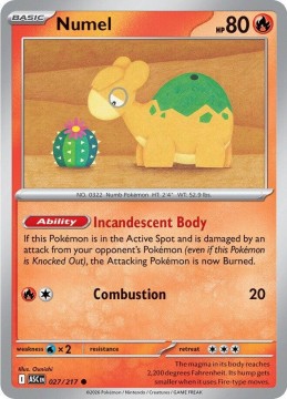 Numel ENERGY PATTERN #27 - Pokemon Ascended Heroes