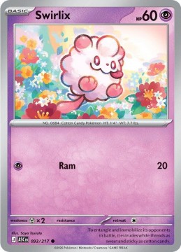Swirlix ENERGY PATTERN #93 - Pokemon Ascended Heroes 