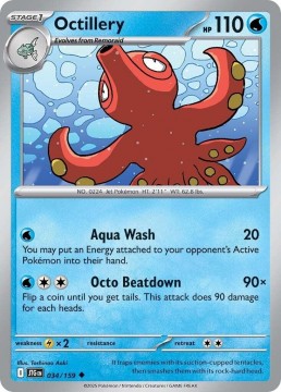 Octillery REVERSE HOLO #34 - Pokemon Journey Together