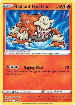 Radiant Heatran #27 - Pokemon Astral Radiance