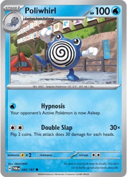 Poliwhirl REVERSE HOLO #42 - Pokemon Twilight Masquerade