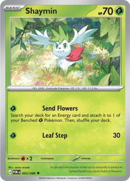 Shaymin REVERSE HOLO #3 - Pokemon Perfect Order