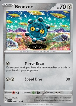 Bronzor #144 - Pokemon Obsidian Flames