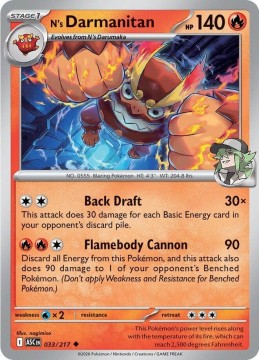 N's Darmanitan ENERGY PATTERN #33 - Pokemon Ascended Heroes