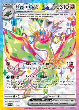 Flygon ex #222 - Pokemon Surging Sparks