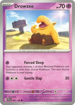Drowzee REVERSE HOLO #82 - Pokemon Scarlet & Violet