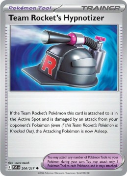 Team Rocket's Hypnotizer REVERSE HOLO #206 - Pokemon Ascended Heroes