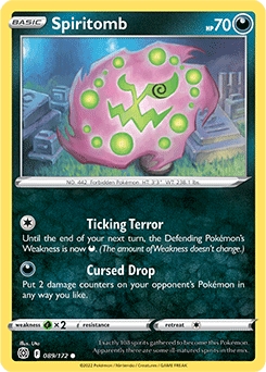 Spiritomb REVERSE HOLO #89 - Pokemon Brilliant Stars