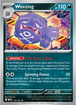 Weezing HOLO #110 - Pokemon Scarlet & Violet 151