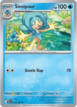 Simipour #18 - Pokemon Black Bolt