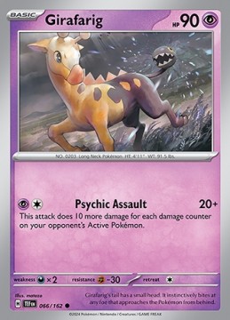 Girafarig #66 - Pokemon Temporal Forces 