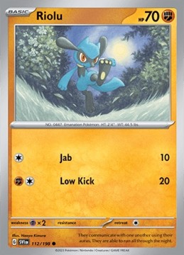 Riolu #112 Pokemon Scarlet & Violet