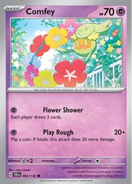 Comfey REVERSE HOLO #63 - Pokemon Stellar Crown