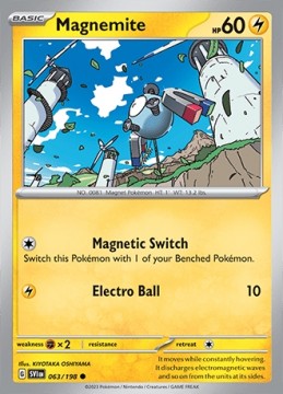Magnemite REVERSE HOLO #63 - Pokemon Scarlet & Violet