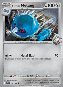 Steven's Metang #144 - Pokemon Destined Rivals