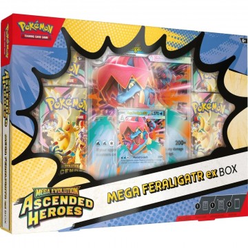 Pokemon - Ascended Heroes Mega Feraligatr Ex Box ( 1 pr person ) Kun live