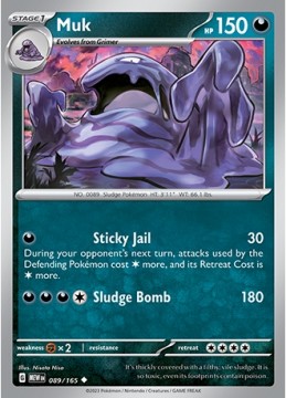 Muk #89 - Pokemon Scarlet & Violet 151