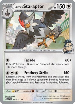 Larry's Staraptor ENERGY PATTERN #170 - Pokemon Ascended Heroes 