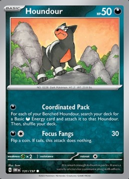 Houndour #131 - Pokemon Obsidian Flames