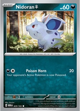 Nidoran #29 - Pokemon Scarlet & Violet 151