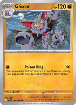 Gliscor REVERSE HOLO #50 - Pokemon Phantasmal Flames