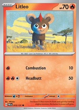 Litleo #15 - Pokemon Prismatic Evolutions