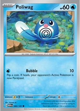 Poliwag REVERSE HOLO #60 - Pokemon Scarlet & Violet 151