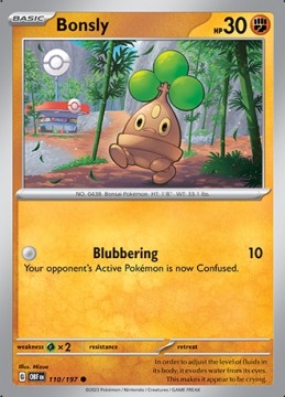 Bonsly #110 - Pokemon Obsidian Flames