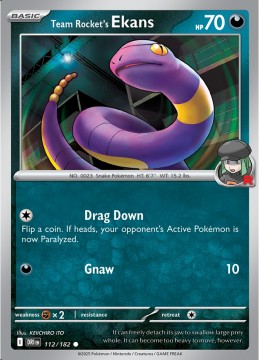 Team Rocket's Ekans #112 - Pokemon Destined Rivals