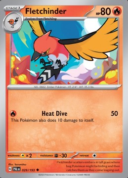 Fletchinder #29 - Pokemon Paldea Evolved