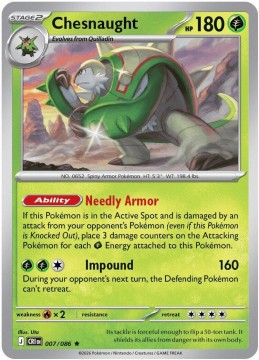 Chesnaught HOLO #7 - Pokemon Chaos Rising