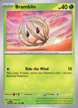 Bramblin #22 - Pokemon Paldea Evolved 