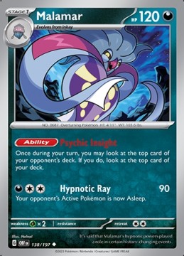 Malamar #138 - Pokemon Obsidian Flames